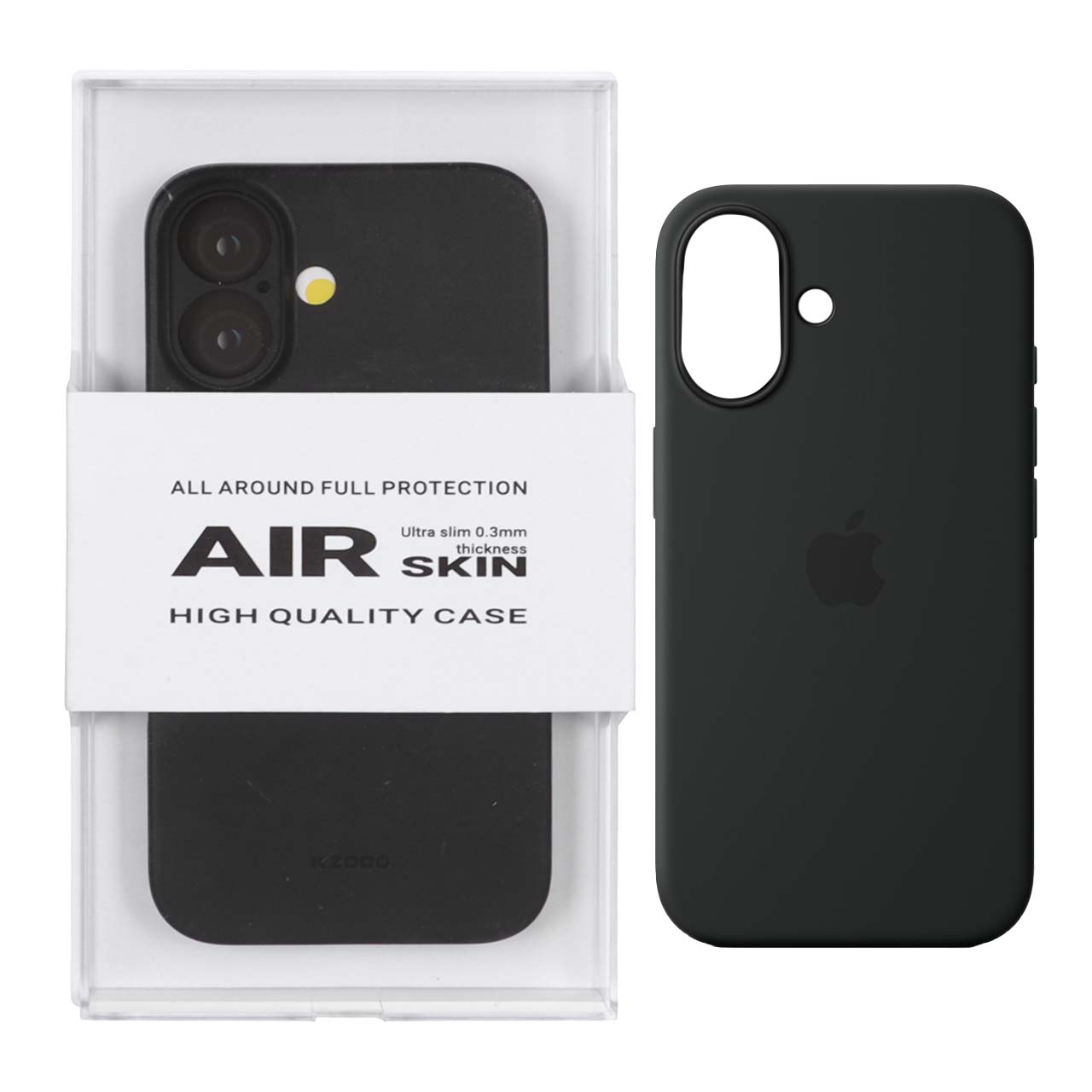 قاب Original KDoo Air Skin مدل Apple iPhone 16 - مشکی (پک دار) - NTC